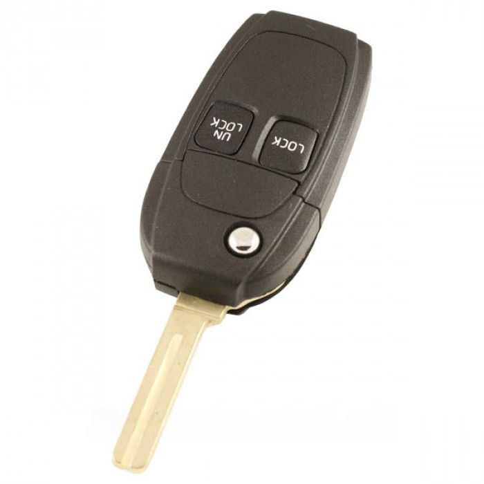 Volvo 2-knops klapsleutel - sleutelbaard recht met inkeping (ombouwset) main product photo