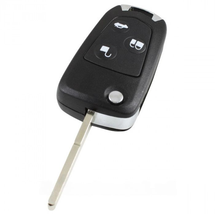 Ford 3-knops sleutelbehuizing - sleutelbaard recht (ombouwset) main product photo