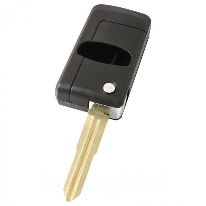 Mitsubishi 2-knops klapsleutel - sleutelbaard punt inkeping rechts (ombouwset) main product photo