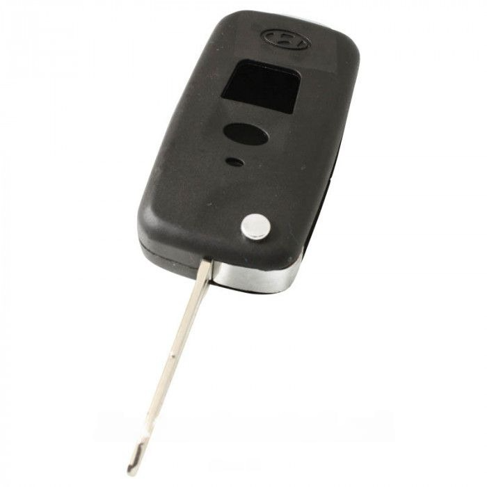 Hyundai 2-knops klapsleutel - sleutelbaard inkeping zijkant (ombouwset) main product photo