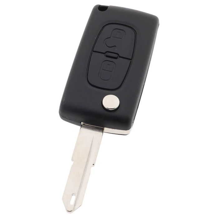 Citroën 2-knops klapsleutel - sleutelbaard punt met opening (model 2) main product photo