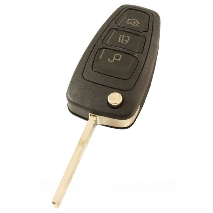 Ford 3-knops klapsleutel - sleutelbaard recht (wit) main product photo