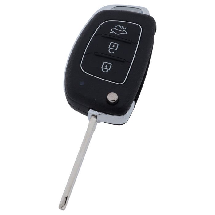 Hyundai 3-knops klapsleutel - sleutelbaard punt met inkeping links voor Hyundai i10 en Hyundai Elantra main product photo