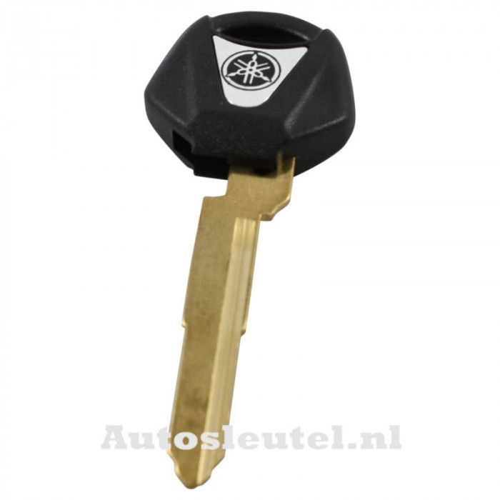 Yamaha motorsleutel zwart - sleutelbaard punt met inkeping links main product photo