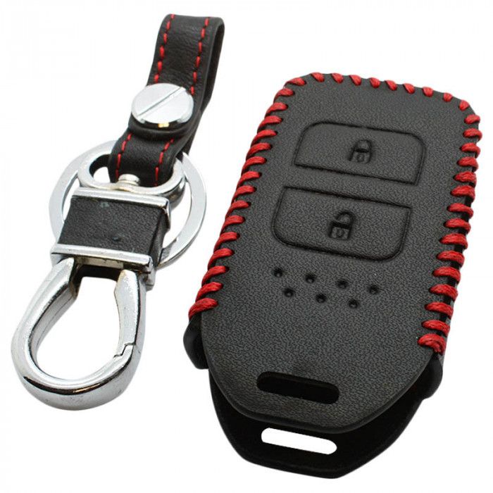 Honda 2-knops afstandsbediening sleutelhoes - zwart main product photo