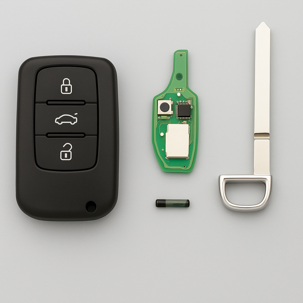 Wat is het verschil tussen een transponder, afstandsbediening en sleutelbaard?